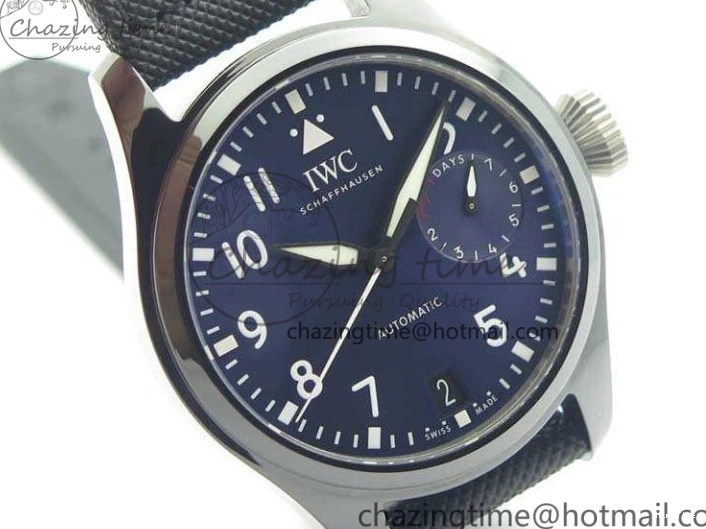 MIROTIME 0104 Supportive Big Pilot Real PR IW502003 Real Ceramic ZF 1:1 Best Edition On Black Calfskin Strap A51111 V 7238